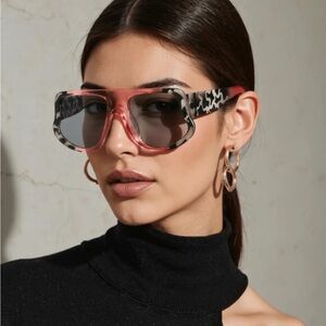 Stylish Pink and Black Sunglasses
